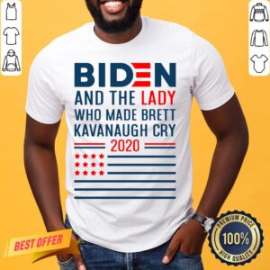 Premium Joe Biden And The Lady Who Made Brett Kavanaugh Cry 2020 American Flag Shirt