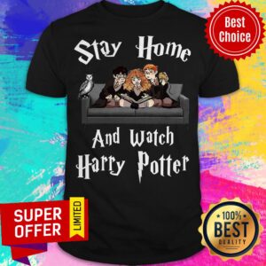 Premium Stay Home And Watch Harry Potter Face Mask Shirt