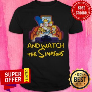 Stay Home And Watch The Simpsons On The Sofa Shirt