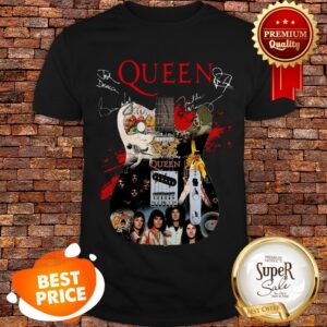 Nice Queen Freddie Mercury Guitarist Signatures Shirt