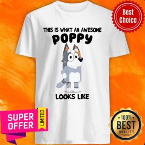 Bandit Heeler This Is What An Awesome Poppy Looks Like Shirt