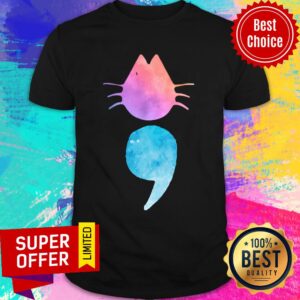Premium Semicolon Cat Shirt