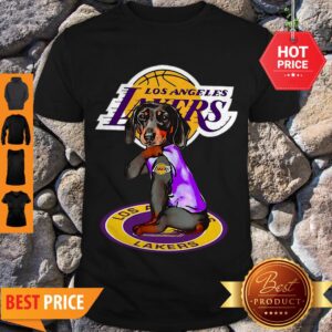 Pretty Dachshund Los Angeles Lakers Tattoo Shirt