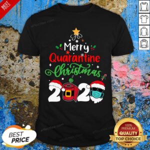 Top Merry Quarantine Christmas 2020 Toilet Paper Satan Claus Sweatshirt