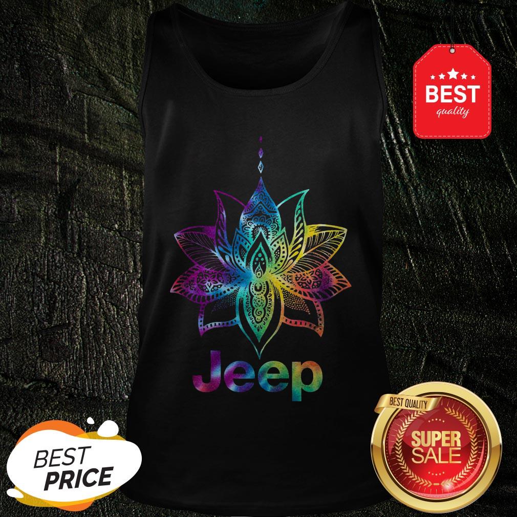Official Jeep Mandala Lotus Tiedye Shirt