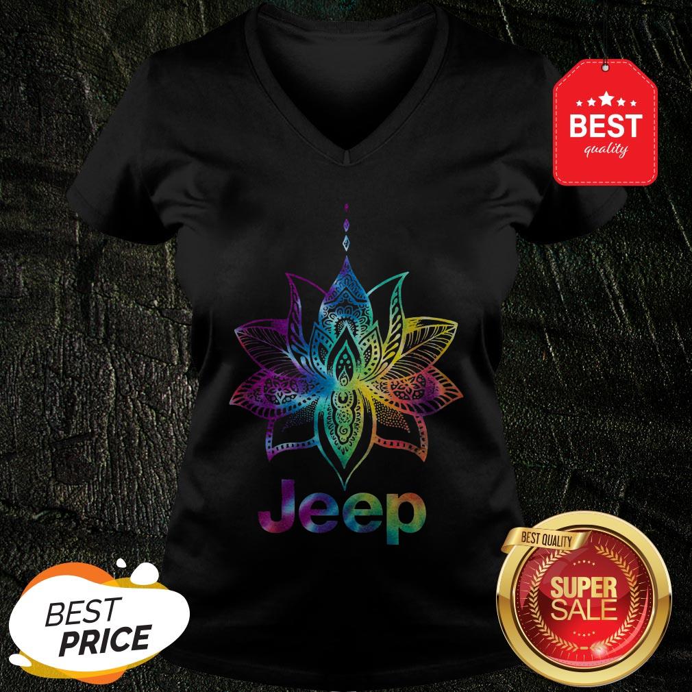 Official Jeep Mandala Lotus Tiedye Shirt