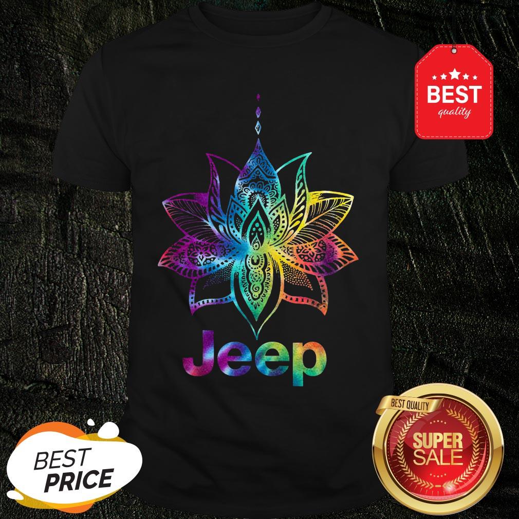 Official Jeep Mandala Lotus Tiedye Shirt