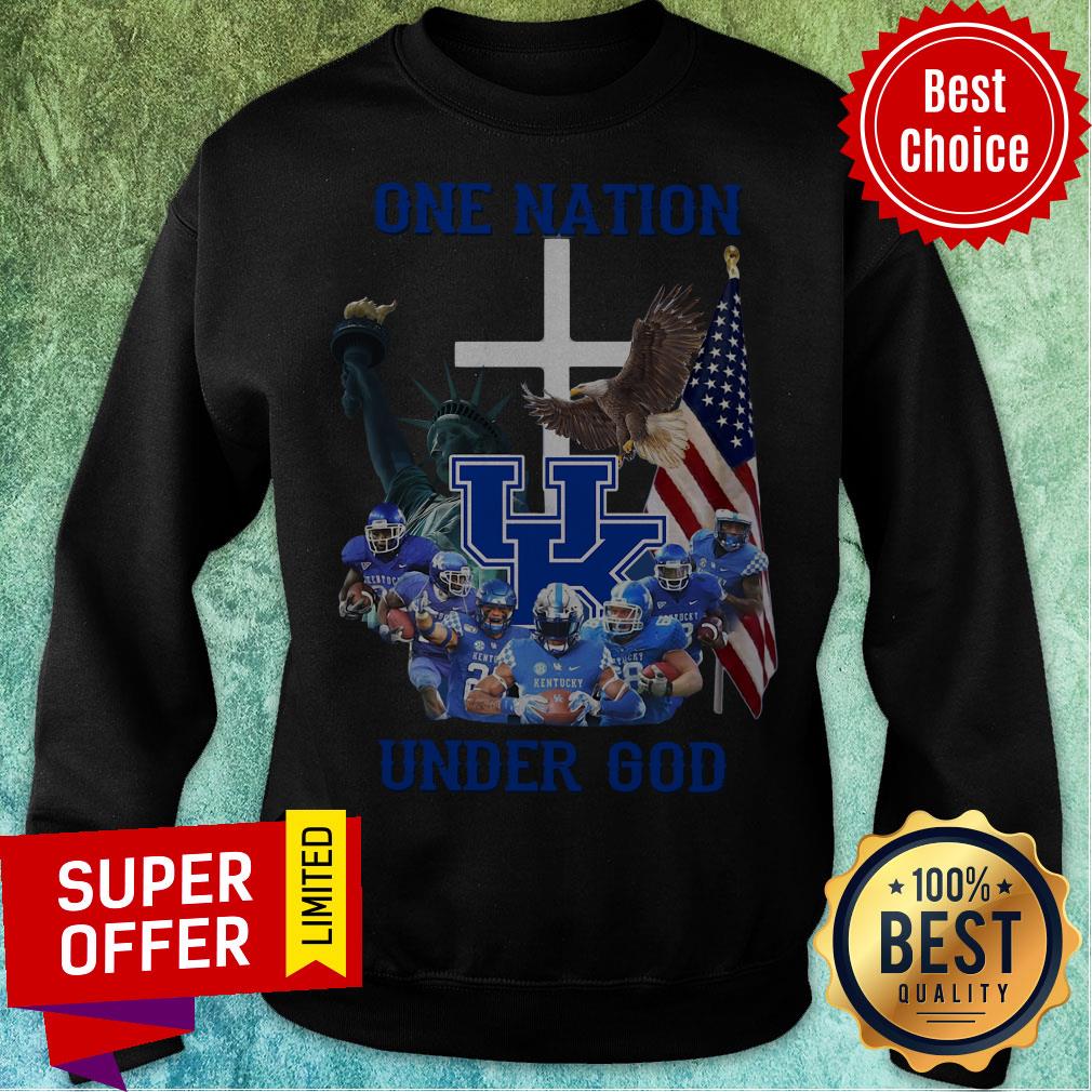 Nice Kentucky Wildcats One Nation Under God Tee Shirt