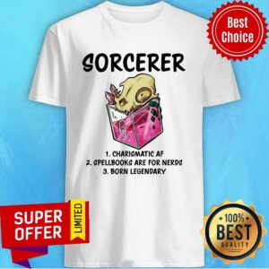 Sorcerer Charismatic Af Spellbooks Are For Nerds Shirt