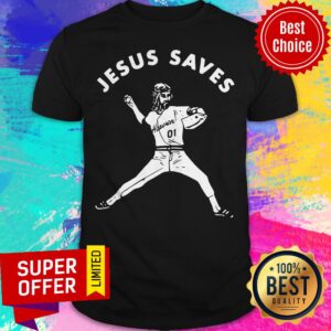 Premium Jesus Saves Baseball Shirt