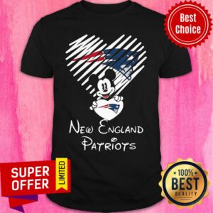 Funny Mickey Mouse Love New England Patriots Shirt