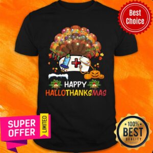 Nurse Pumpkin Happy Hallo Thanks Mas Halloween Christmas Shirt