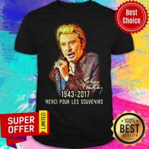 Premium Johnny Hallyday 1943 2017 Merci Pour Les Souvenirs Shirt