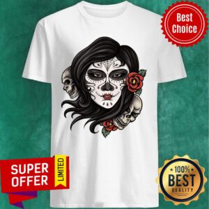 Girl Dia De Los Muertos Sugar Skull Day Of The Dead Shirt