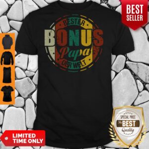 Bester Bonus Papa Der Welt Vintage Shirt