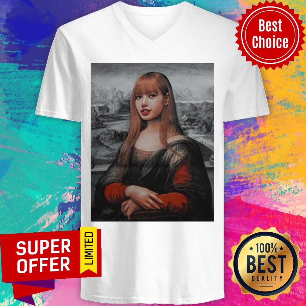 Premium Lisa Blackpink Monalisa Parody Shirt