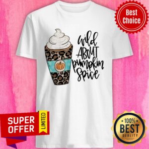 Coffee Cream Wild About Pumpkin Spice Leopard Shirt