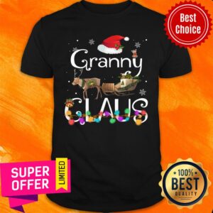 Reindeer Sled Granny Claus Christmas Shirt