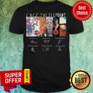 Top Cage The Elephant Signatures Shirt