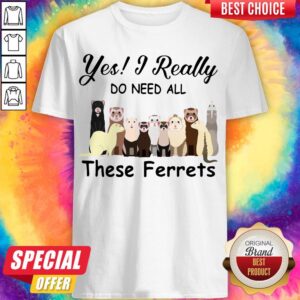 Love Yes I Really Do Need All These Ferrets Shirt