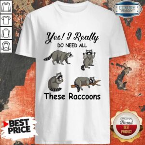 Happy Yes I Really Do Need All These Raccoons Shirt