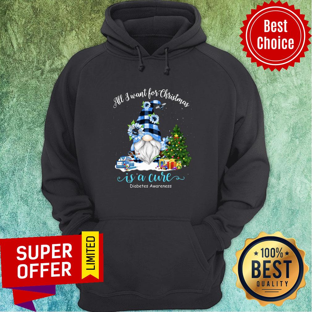 All I Want For Christmas Is A Cure Diabetes Awareness Shirt