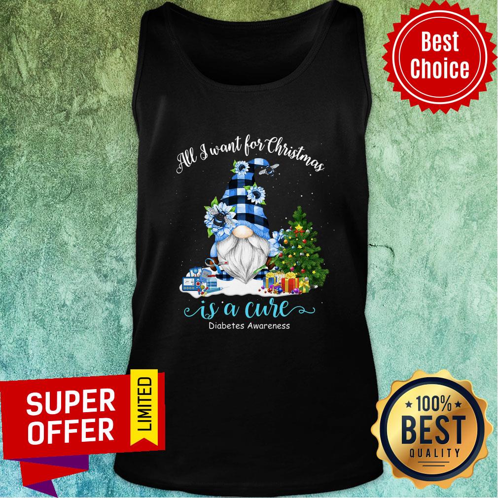 All I Want For Christmas Is A Cure Diabetes Awareness Shirt