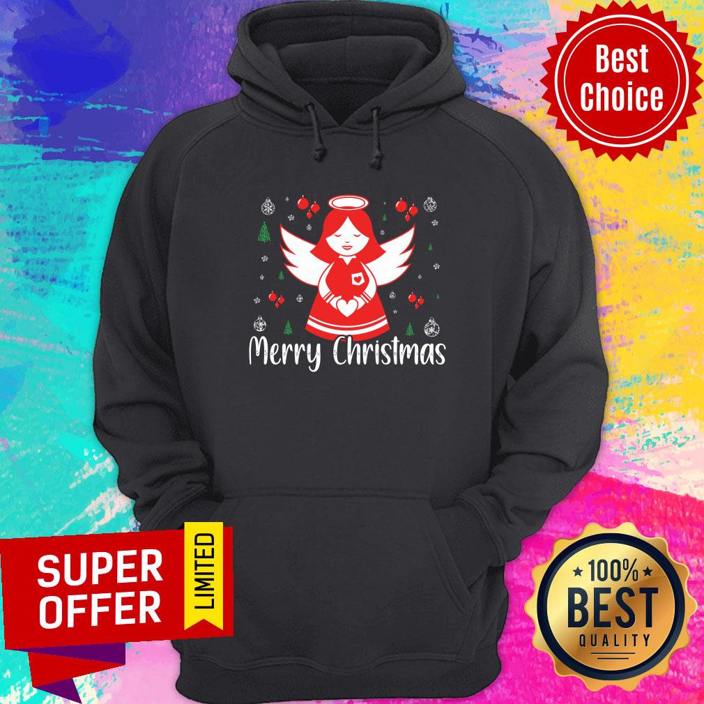 Angle Merry Christmas Heart Shirt