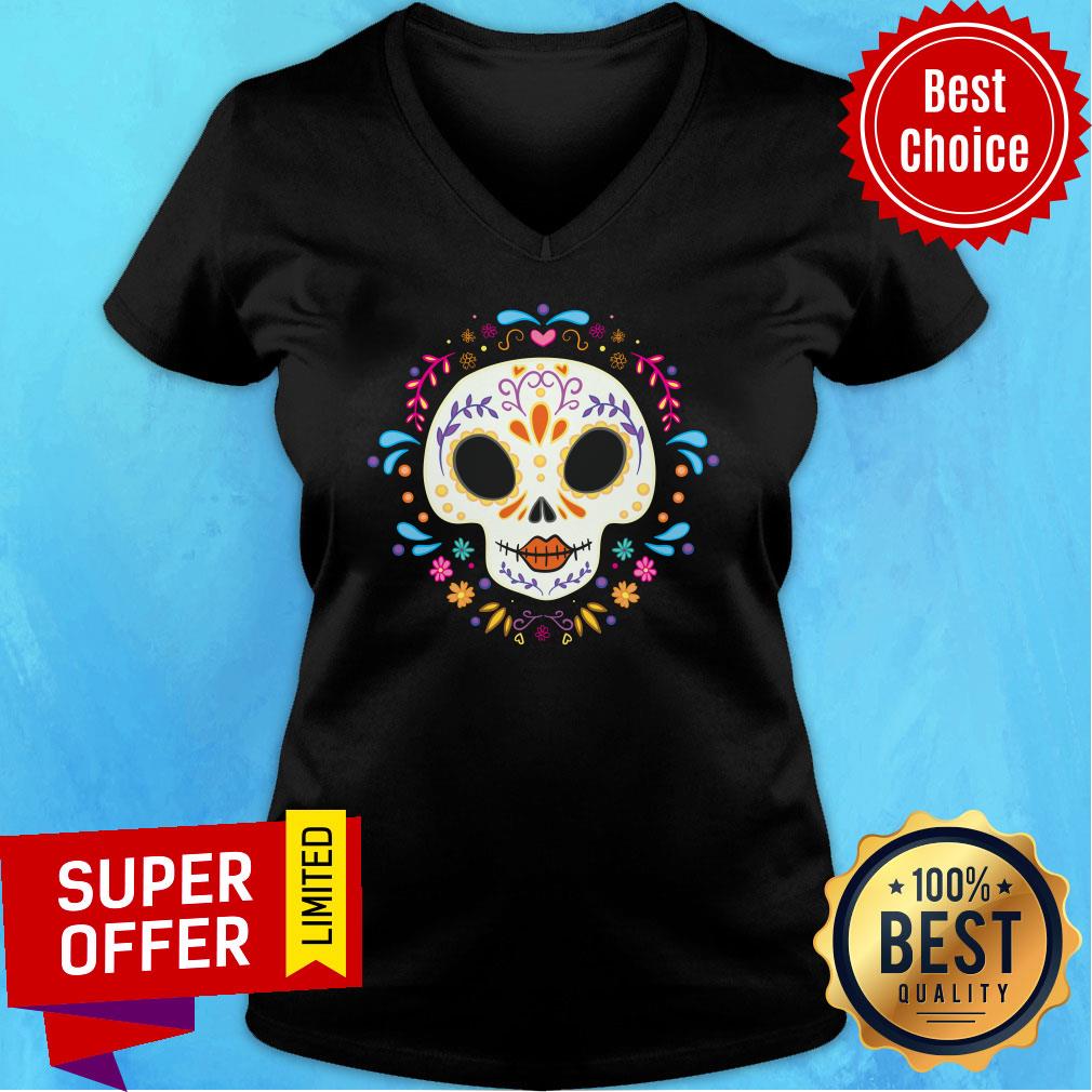 Art Sugar Skull Day Of The Dead Shirt