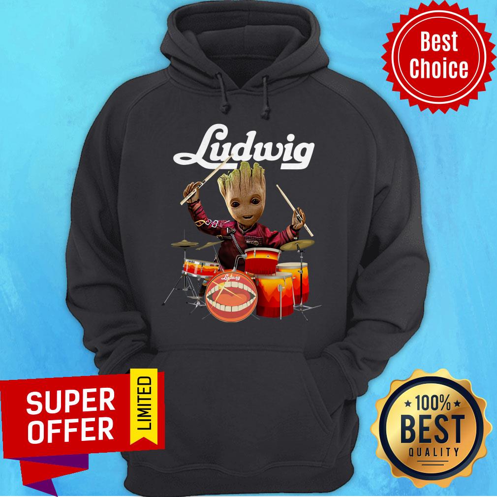 Awesome Baby Groot Ludwig Drums Shirt