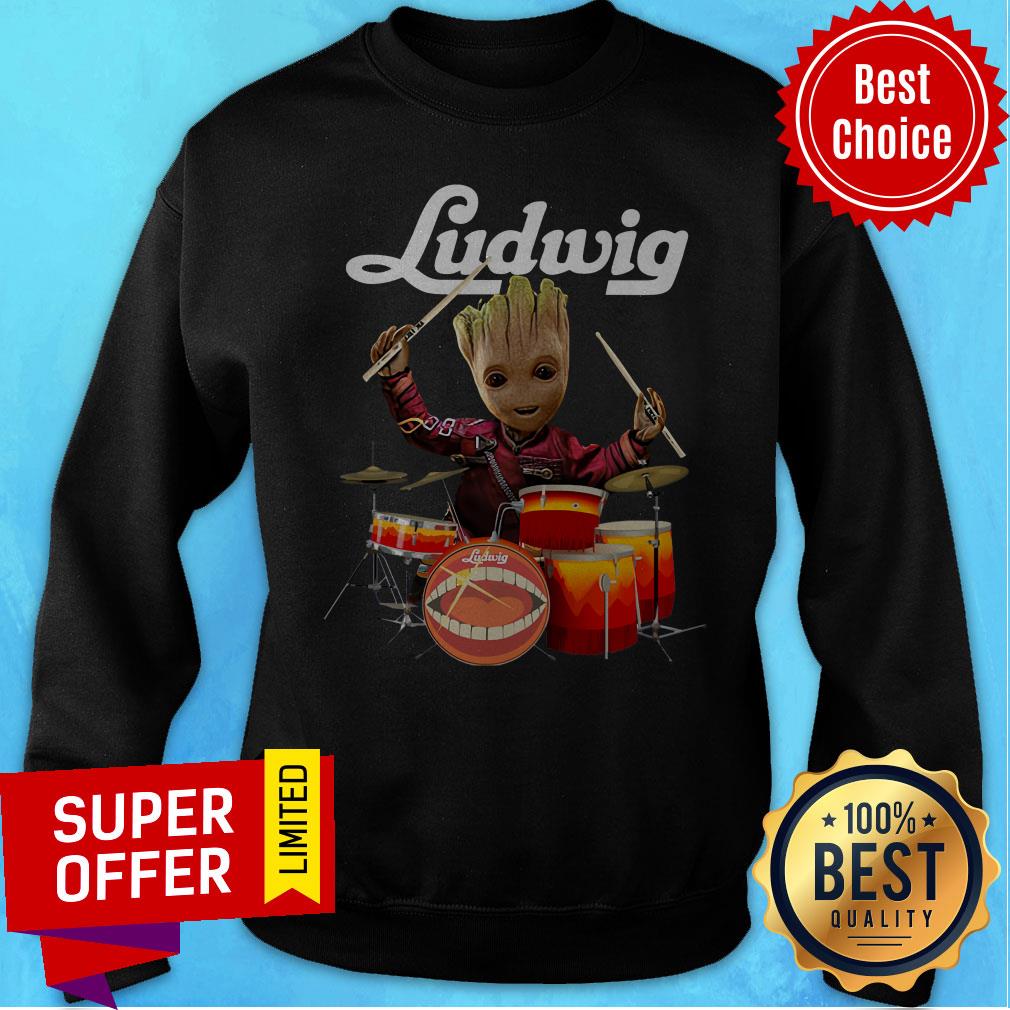 Awesome Baby Groot Ludwig Drums Shirt