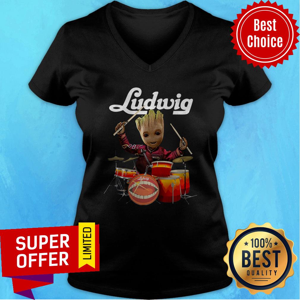 Awesome Baby Groot Ludwig Drums Shirt