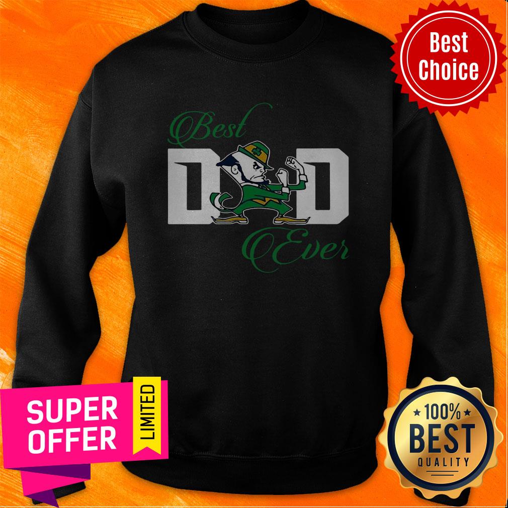 Awesome Best Dad Ever Notre Dame Fighting Irish Shirt