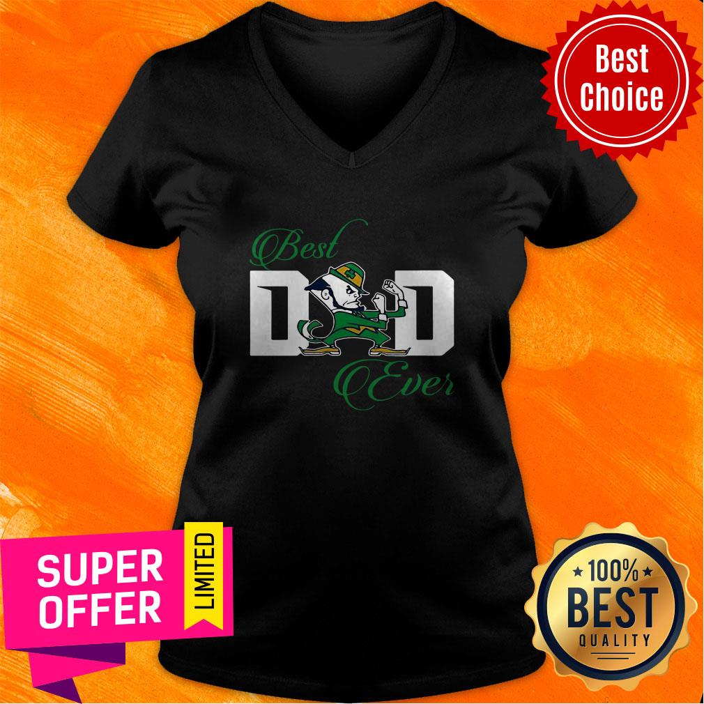 Awesome Best Dad Ever Notre Dame Fighting Irish Shirt