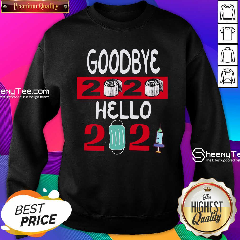 Awesome Goodbye 2020 Toilet Paper Hello 2021 Mask Vaccine Shirt