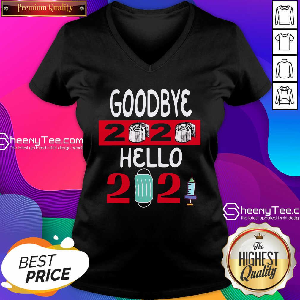 Awesome Goodbye 2020 Toilet Paper Hello 2021 Mask Vaccine Shirt