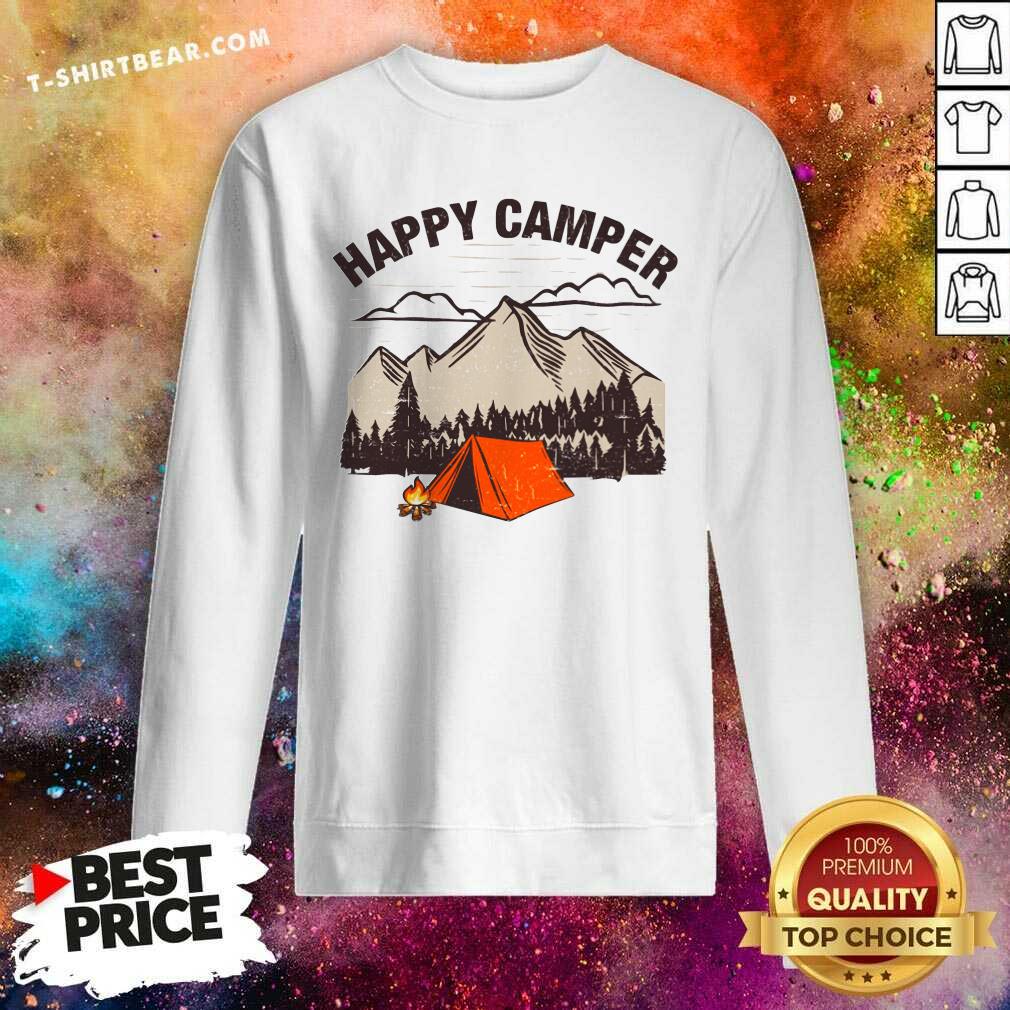 Awesome Happy Camper Mountain Shirt