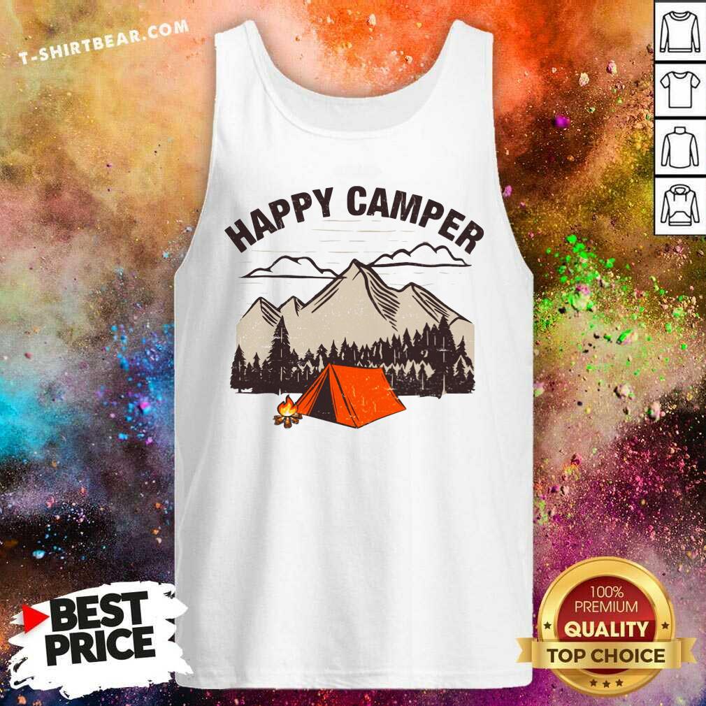 Awesome Happy Camper Mountain Shirt