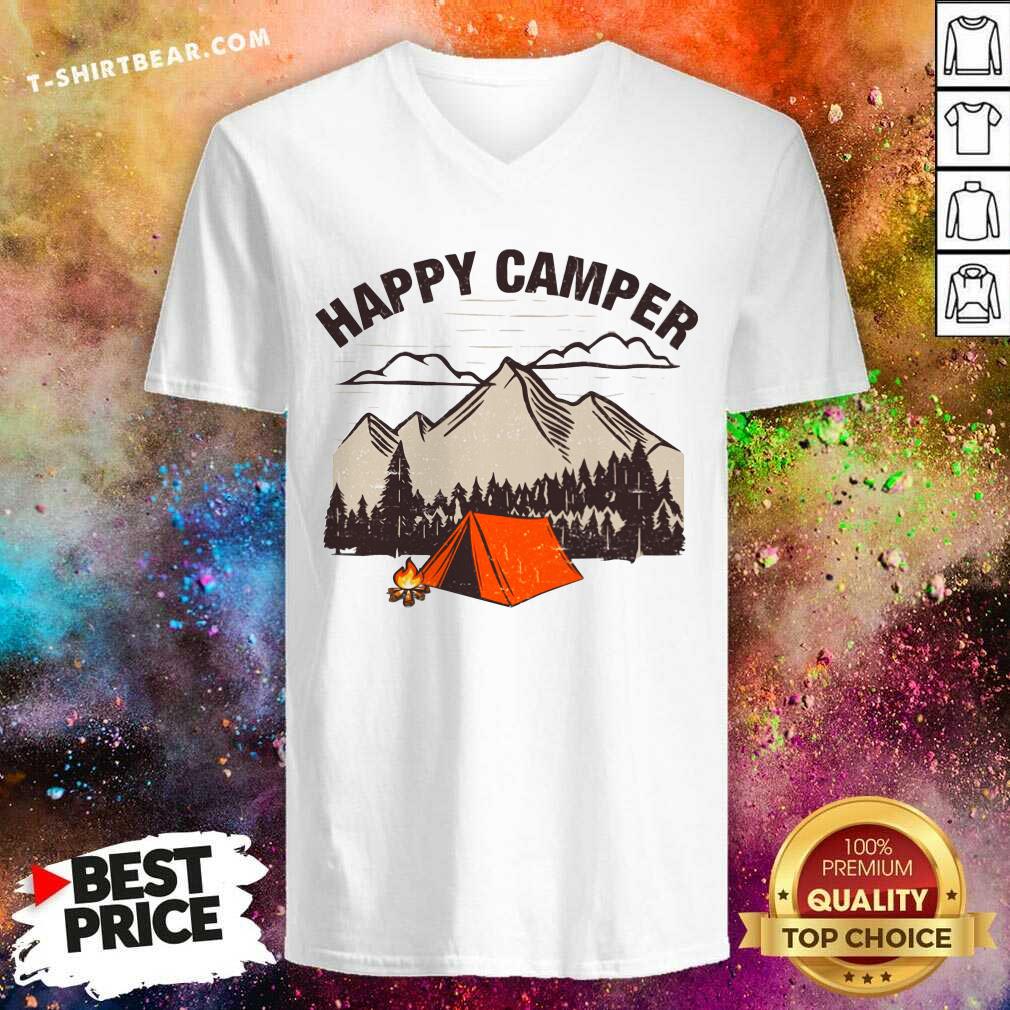 Awesome Happy Camper Mountain Shirt