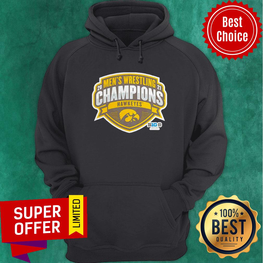 Awesome Iowa Hawkeyes Mens Wrestling 2021 Champions Shirt