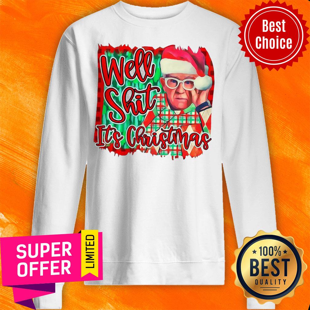 Awesome Leslie Jordan Santa Well Shit It’s Christmas Shirt