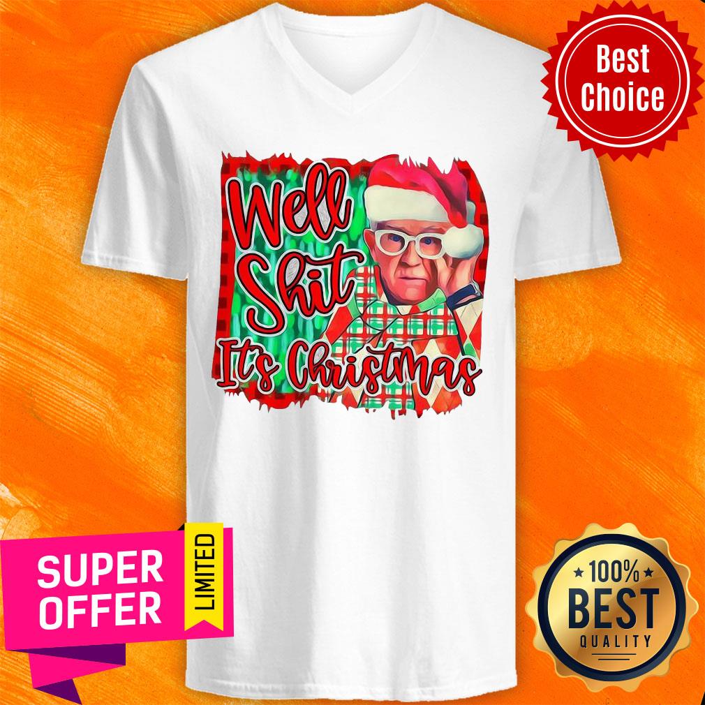Awesome Leslie Jordan Santa Well Shit It’s Christmas Shirt