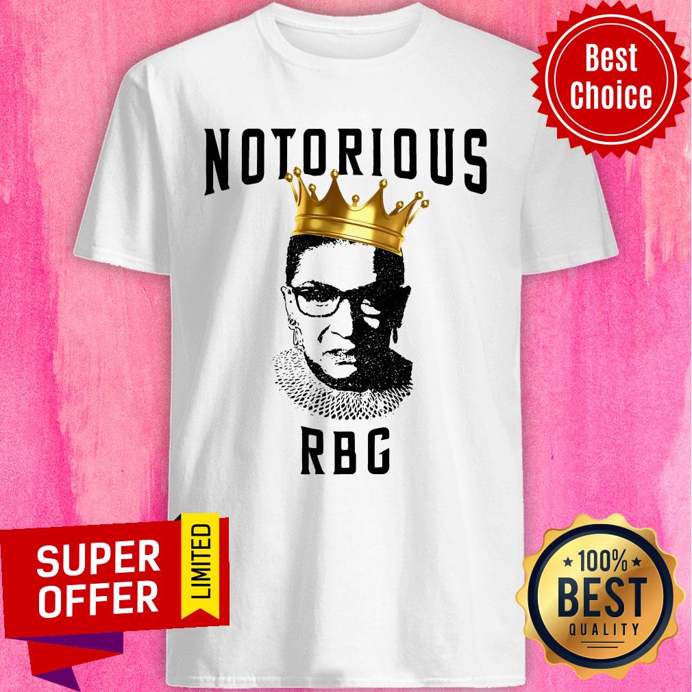 Awesome Ruth Bader Ginsburg Notorious RBG Crown Shirt