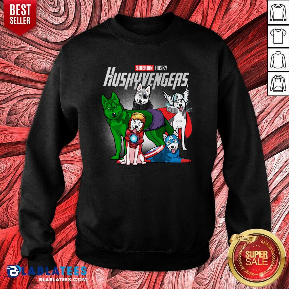 Awesome Siberian Husky Marvel Avengers Huskyvengers Shirt