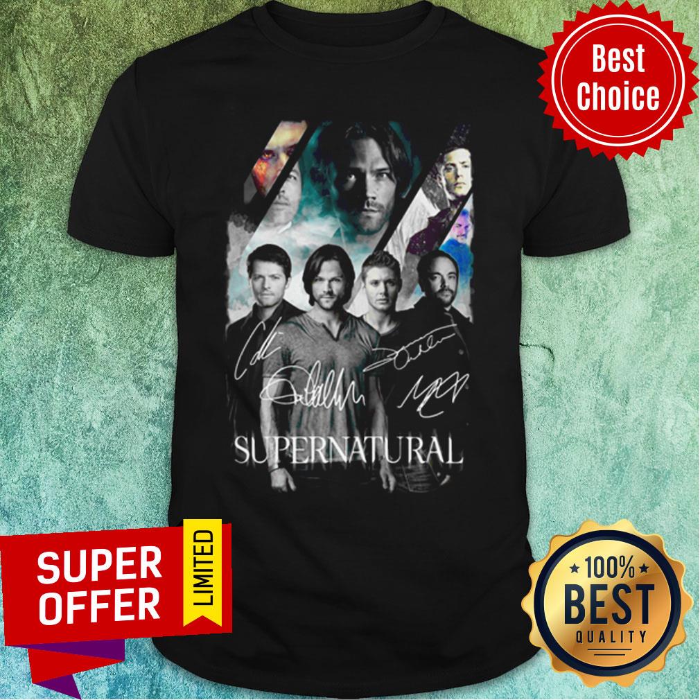 Awesome Supernatural All Characters Signatures Shirt
