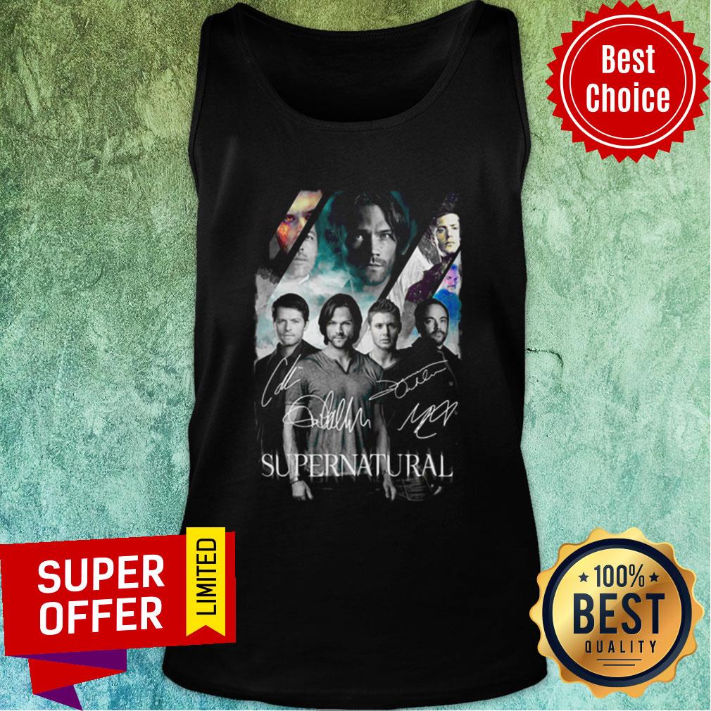 Awesome Supernatural All Characters Signatures Shirt