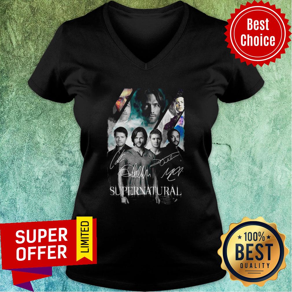 Awesome Supernatural All Characters Signatures Shirt