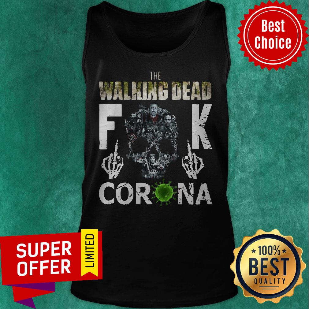 Awesome The Walking Dead Fuck Corona Skull Shirt