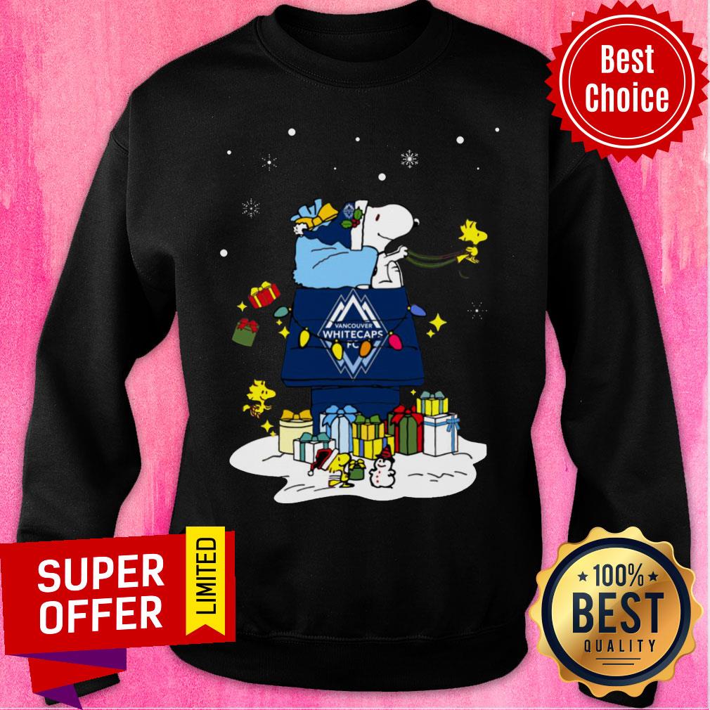 Awesome Vancouver Whitecaps FC Santa Snoopy Wish You A Merry Christmas Shirt