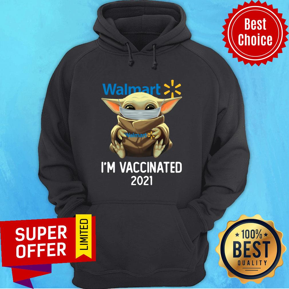 Baby Yoda Face Mask Hug Walmart I’m Vaccinated 2021 Shirt